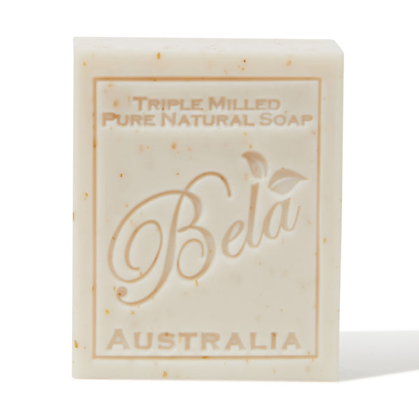 Bela Pure Natural Soap, Oatmeal, Milk & Bran, 3.3 Oz. Bar