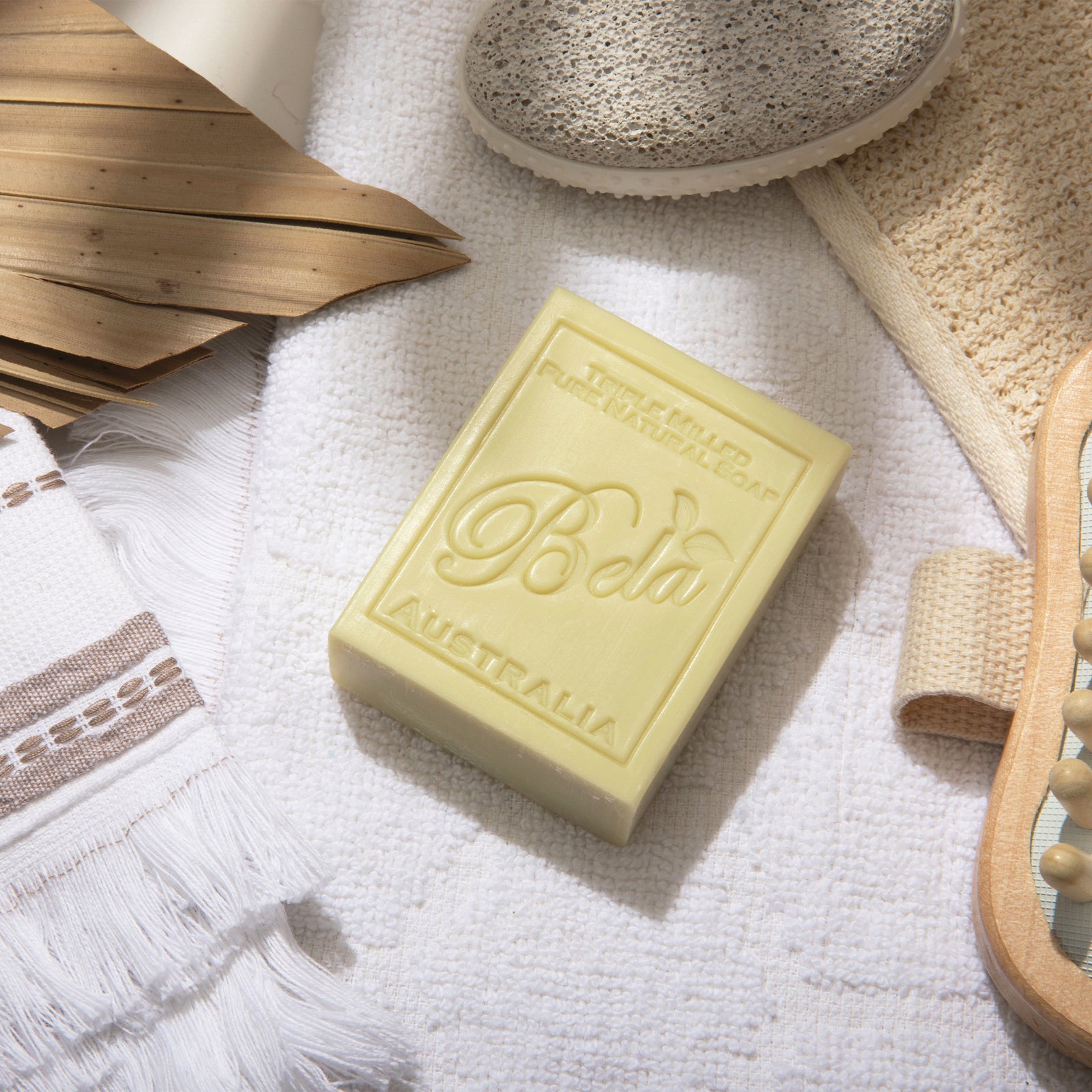 Natural Australian Soap - French Pear, 3.3 Oz. Bar - Bela Bath