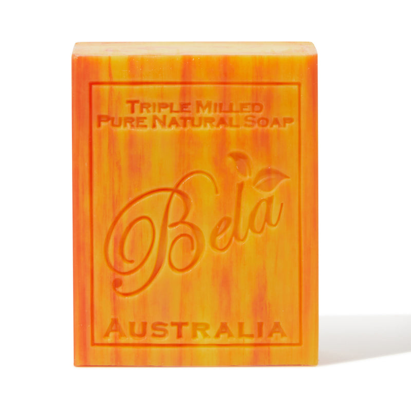 Bela Pure Natural Soap, Peach, 3.3 Oz. Bar
