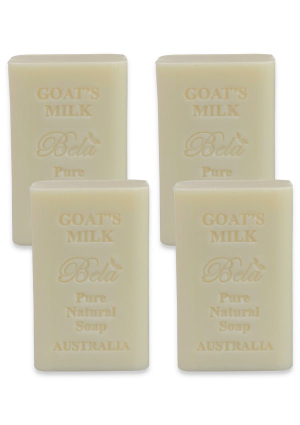 Bela Pure Natural Soap, Goat's Milk, 6.5 Oz - 4 Pack