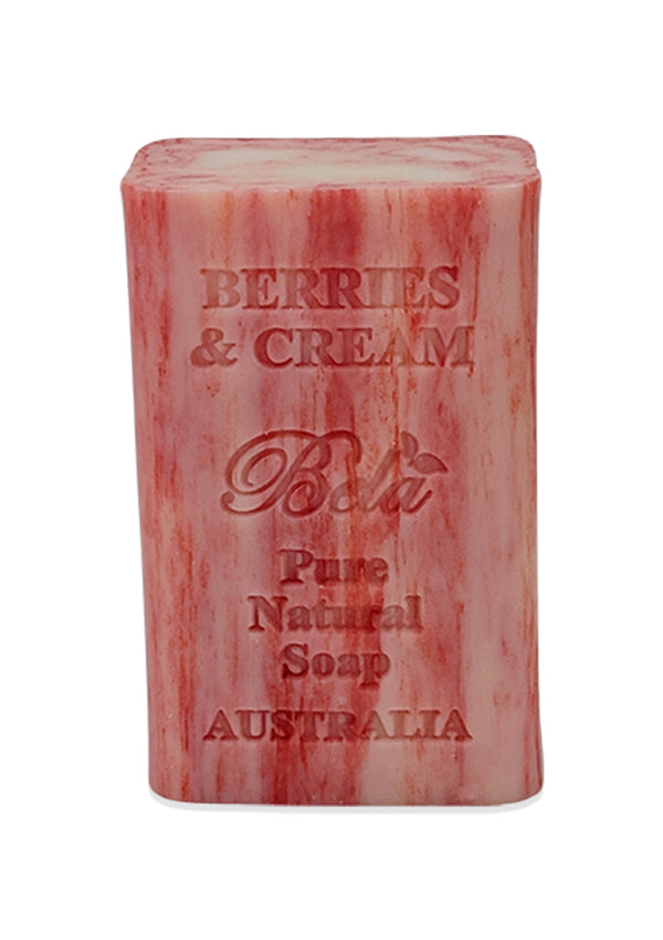 Bela Pure Natural Soap, Berries & Cream, 5.7 Oz Bar