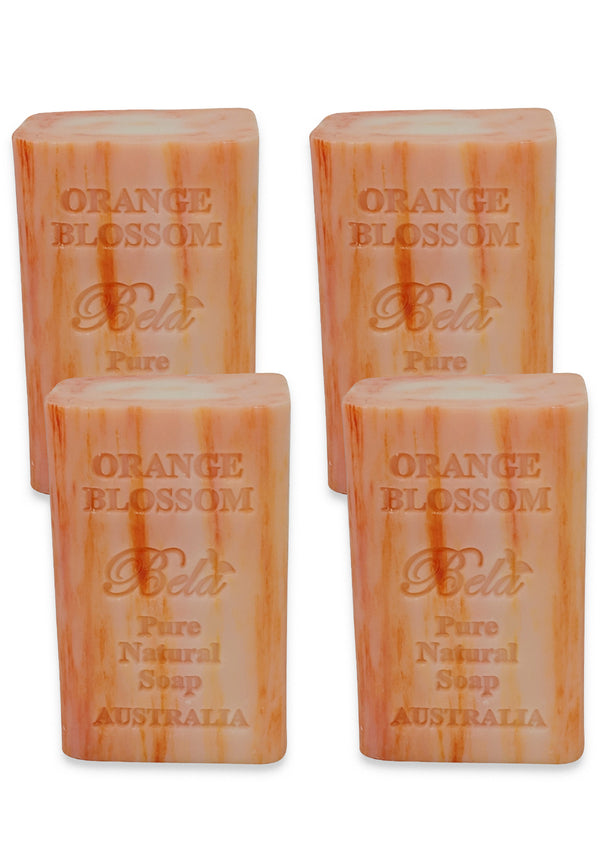 Bela Pure Natural Soap, Orange Blossom 5.7 Oz - 4 Pack