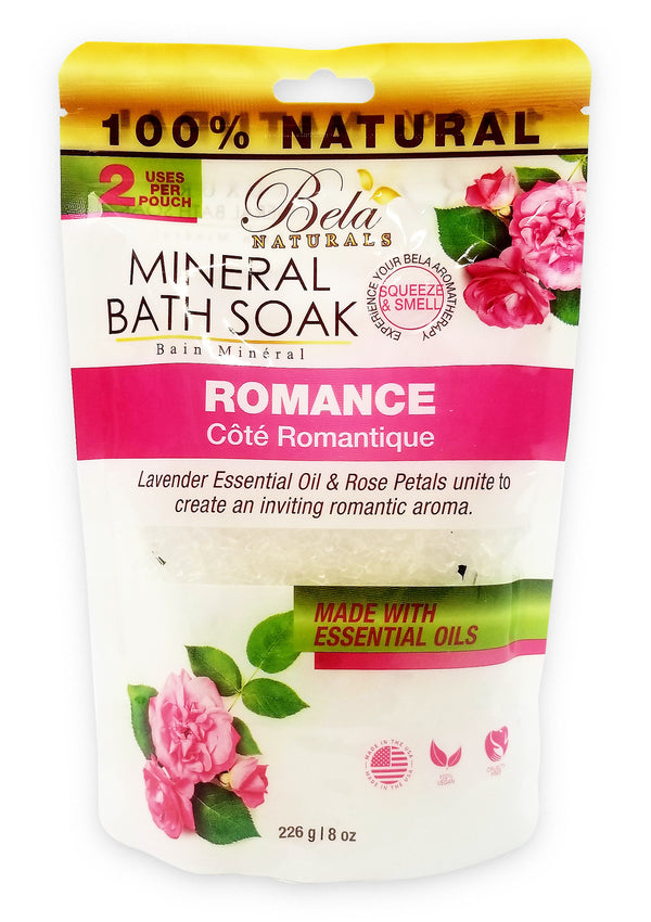 Epsom Mineral Bath Soaks from Bela Naturals - Romance Formula