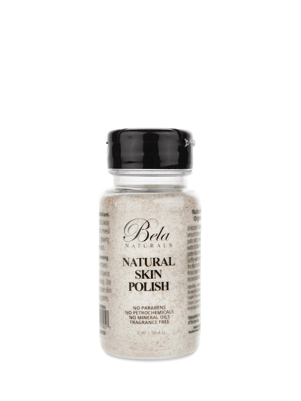 Bela Naturals Skincare, Natural Skin Polish, Facial Exfoliant Powder Scrub Cleanser, 2 oz.