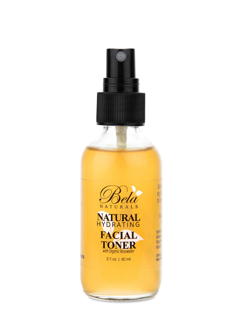 Bela Naturals Skincare, Natural Hydrating Facial Toner Spray, 2 fl oz (60mL)